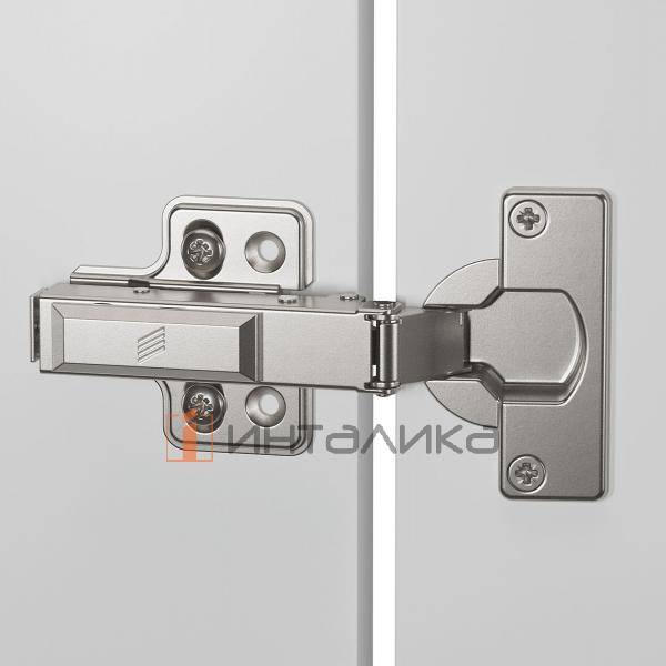 Петля Veosys для тонких дверей, угол 105°, чашка TH42, D35, накладная навеска (В 11,5), нержавеющая сталь – 2