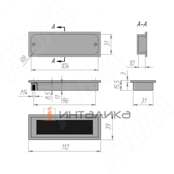 Ручка-раковина 96мм Timeless metal warm bronze – 2