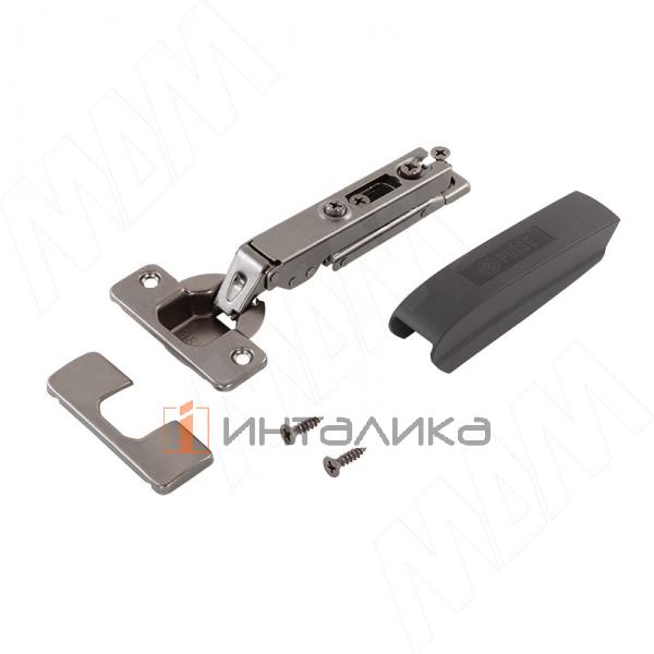 HARMONY NERO петля с амортизатором вкладная (90/105), стандартная, черный никель – 2