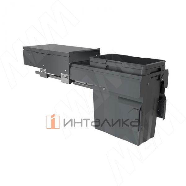 PROBOX F30 Система сортировки и хранения, 1 емкость (1x25), креп. фасада, полн.выдв., плавн.закр., крышка-полка, графит – 2