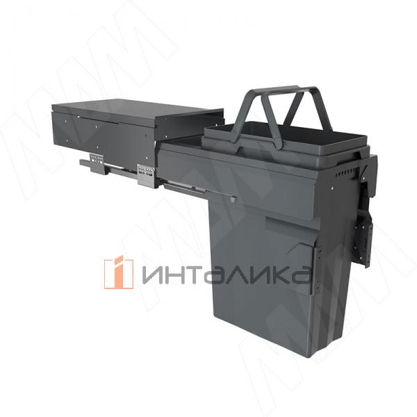 PROBOX F30 Система сортировки и хранения, 1 емкость (1x29), креп. фасада, полн.выдв., плавн.закр., крышка-полка, графит – 3