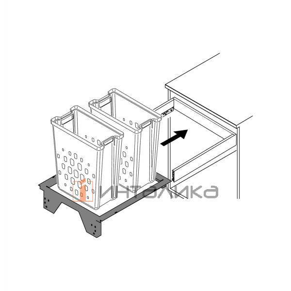 Корзина HETTICH AvanTech YOU / InnoTech Pull Laundry 600 – 4