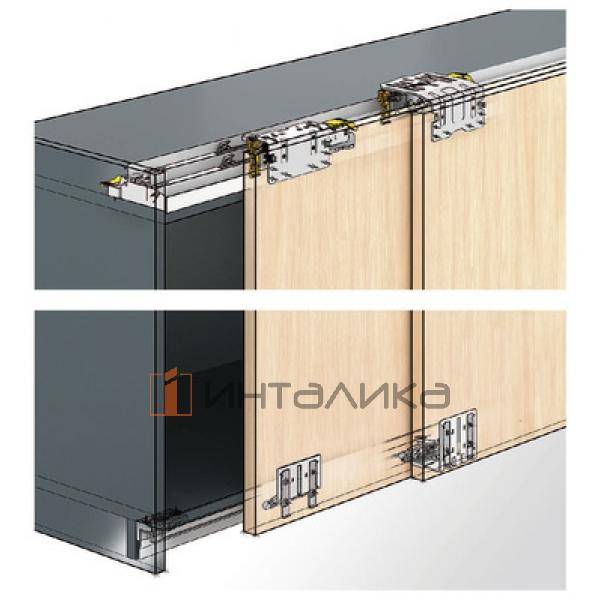 Комплект профилей HETTICH TopLine XL STRONG/STB19.0, L 4000мм, алюминий анодированный, черный – 2