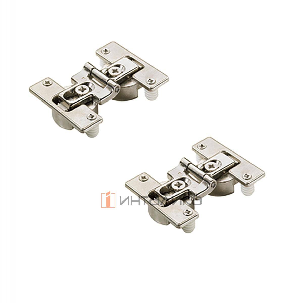 Комплект 2 средних петель HETTICH для складных дверей, с регулировкой оси вращения, под прикручивание