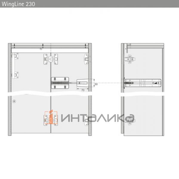 Комплект механизма HETTICH Pull to move Silent (2024) для складных дверей, HEAVY, антрацит – 7