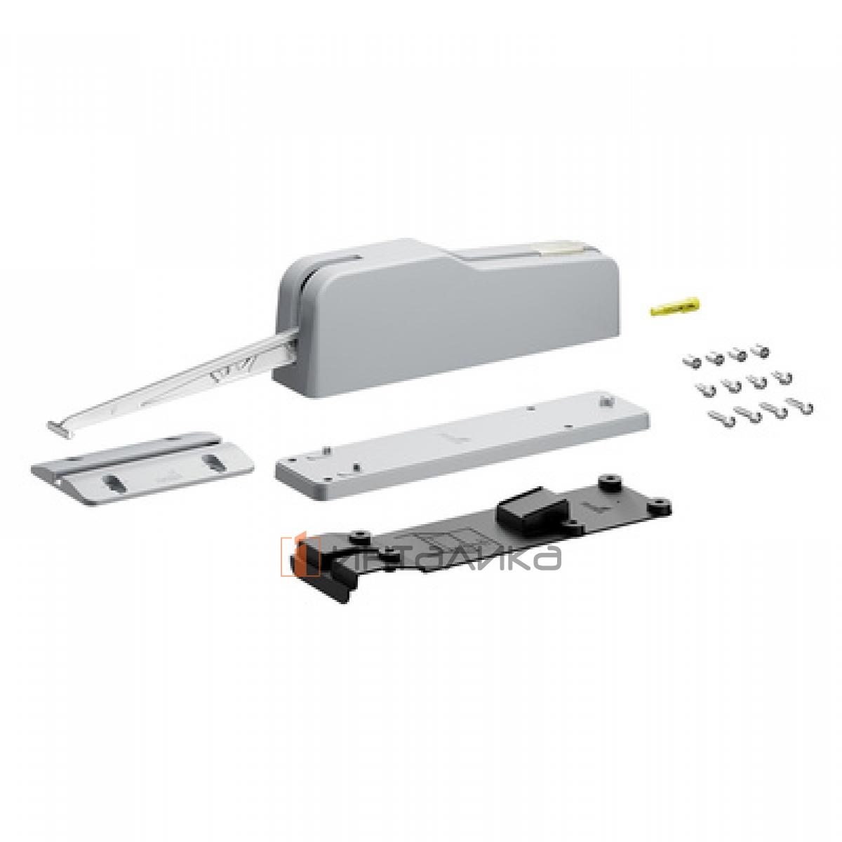 Комплект механизма HETTICH Pull to move Silent (2024) для складных дверей, HEAVY, серый