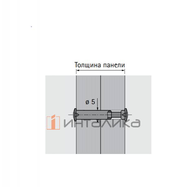 Винт М4х15 межсекционной стяжки HETTICH VHS 32, сталь никелированная – 3