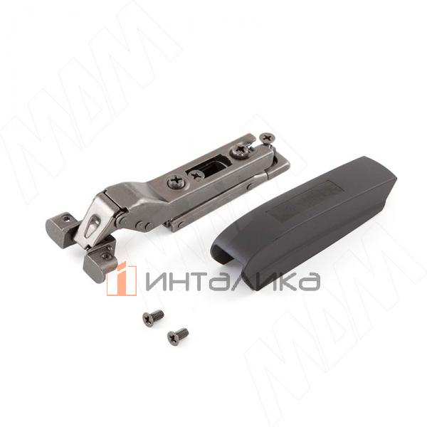 HARMONY NERO петля с амортизатором полунакладная (90/105), для ал. проф., стандартная, черный никель – 2