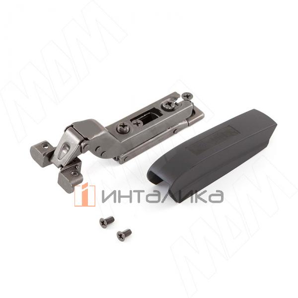 HARMONY NERO петля с амортизатором вкладная (90/105), для ал. проф., стандартная, черный никель – 2