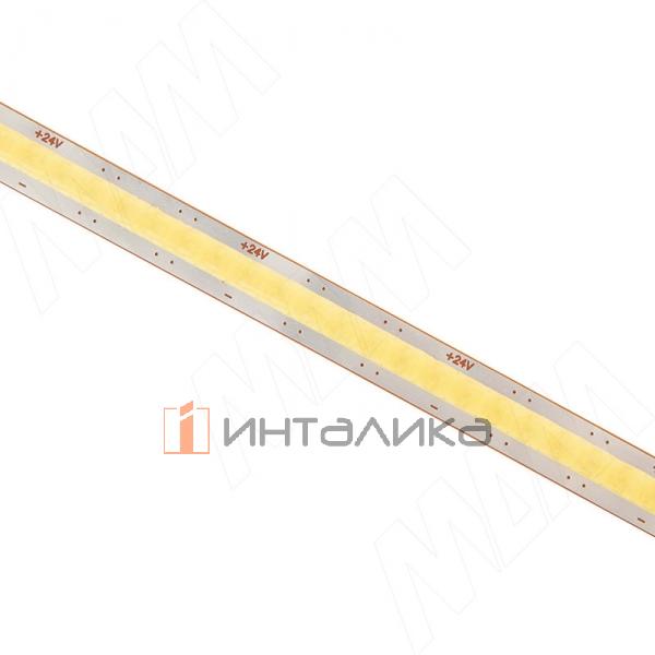 LUX, COB лента светодиодная, 528 диодов, 24V, свободная резка, 5 м, CRI 90, теплый белый 3000К, IP20, 10W/1м – 2