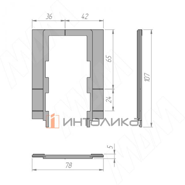 Выключатель для зеркала сенсорный, диммируемый, обогрев, электронные часы, 2 кнопки, 12/24В – 3