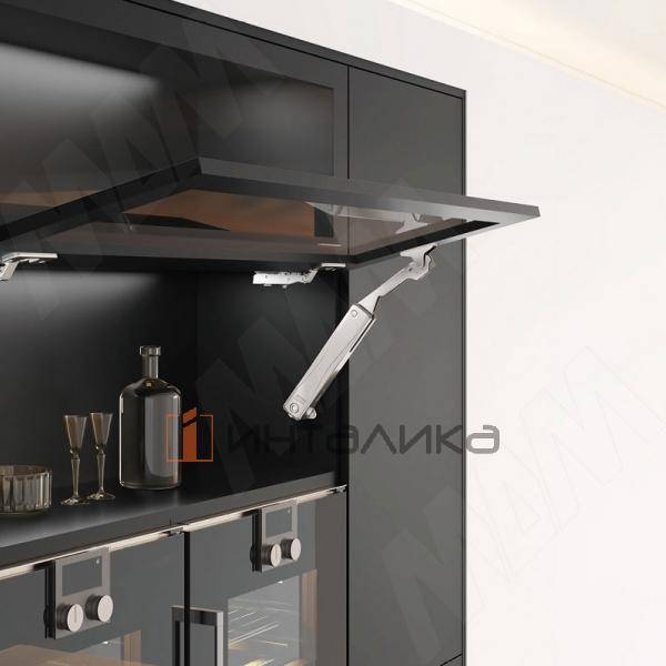 FLAP AIR Подъемный механизм, открывание от нажатия, никель, стандартный – 3