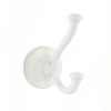 Превью Крючок двухрожковый белый матовый – 1
