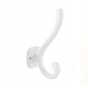 Превью Крючок двухрожковый белый матовый – 1