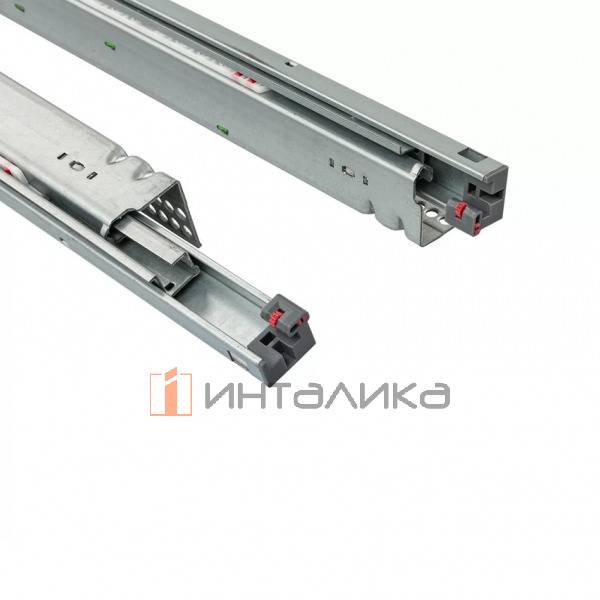 Комплект направляющих Firmax Smartline NL250, полного выдвижения, Soft-Close, 3D регулировка, G35кг, с фиксаторами – 3