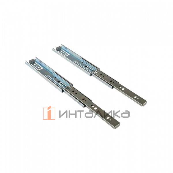 Комплект шариковых направляющих Firmax NL200, H45мм, полного выдвижения, без доводчика, G45кг – 2