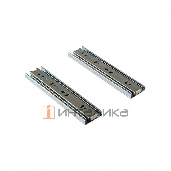 Комплект шариковых направляющих Firmax NL200, H45мм, полного выдвижения, без доводчика, G45кг – 4