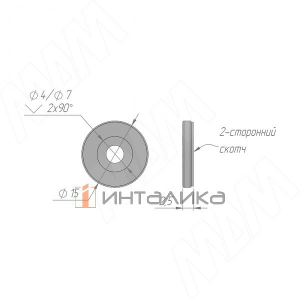 Датчик инфракрасный (IR) на преграду/на взмах руки, беспроводной,  диммируемый, накладной, цвет черный, с крепежом – 3