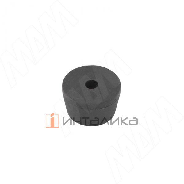 Подпятник круглый D22 мм, h13.5мм, под саморез, чёрный – 2