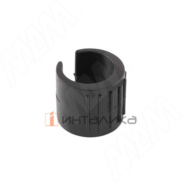 Подпятник для трубы D22-25 мм, с фиксатором, чёрный – 2