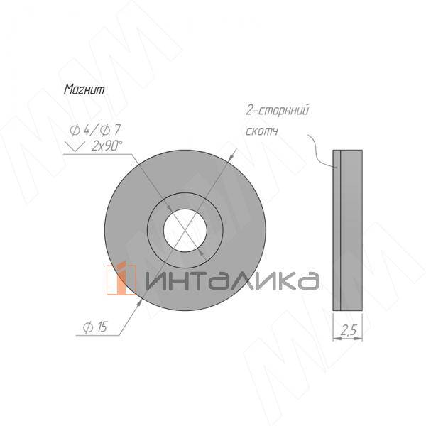 Выключатель кнопочный беспроводной, диммируемый, 12/24В, 60/120Вт, IP20, цвет черный, с крепежом – 5