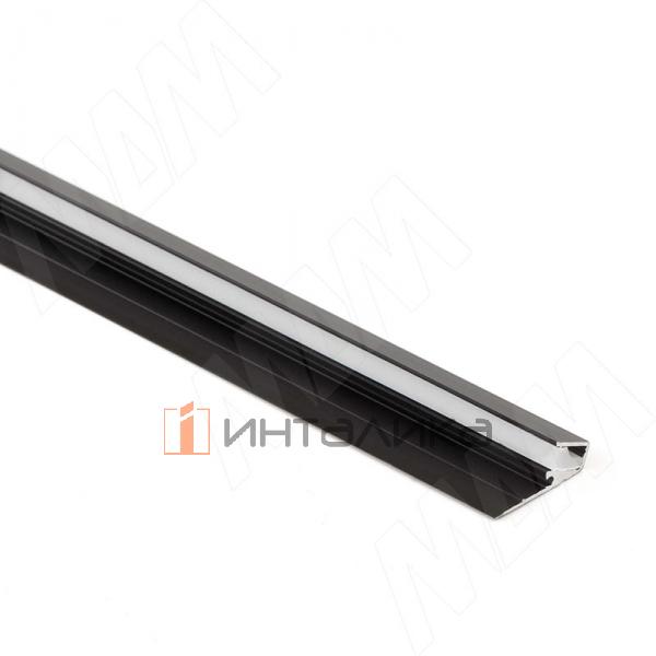 Профиль CМ9, угловой, черный, для ленты шириной 5мм, для гибкого рассеивателя, L-3000 – 2