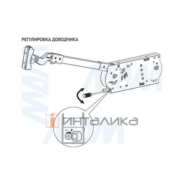 FLAP FOLD Складной подъемный механизм коэффициент мощности 4900-6800, графит – 17