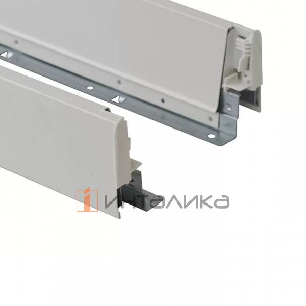 Фасадный ящик стандартный FIRMAX Newline Soft-Close полное выдвижение, H84, NL400, G35кг, белый – 3