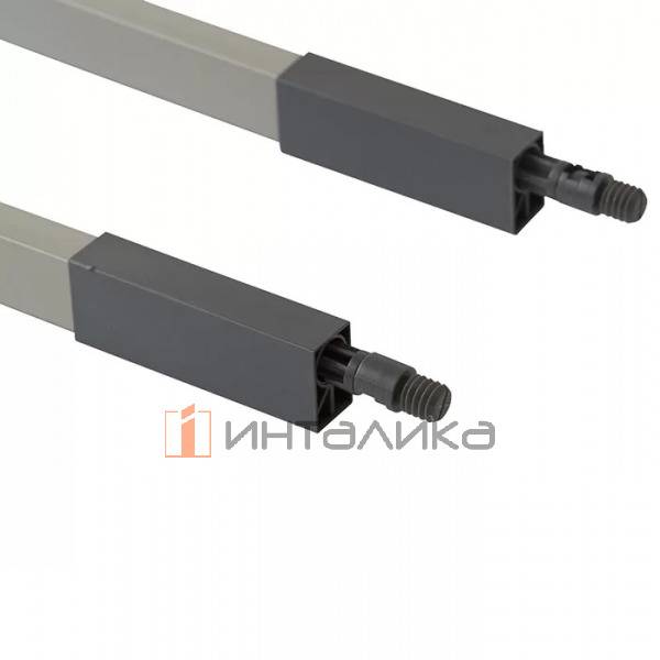 Комплект рейлингов квадратных верхних FIRMAX Newline, NL350, алюминий, серый – 4