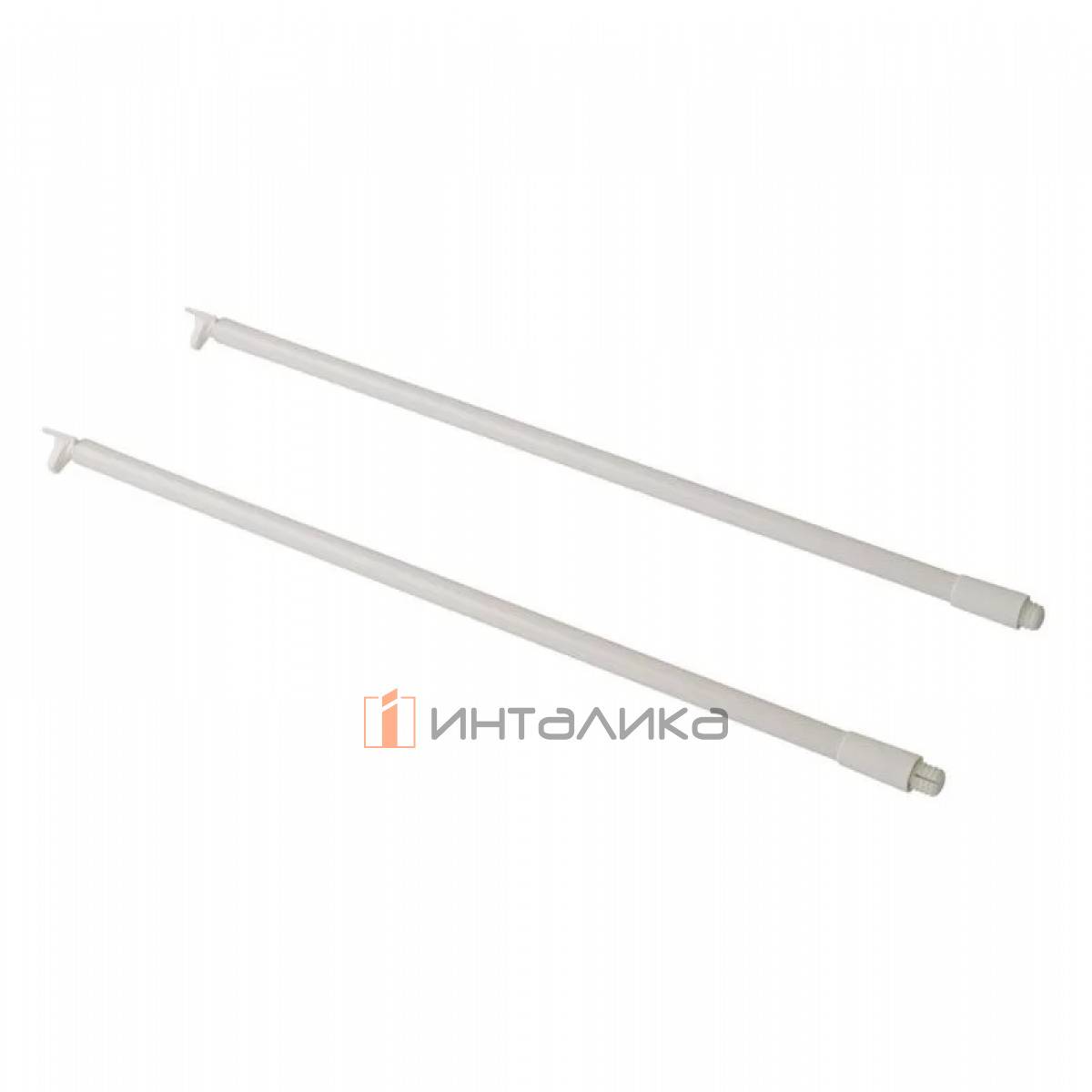 Комплект рейлингов круглых средних FIRMAX Newline, NL550, алюминий, белый