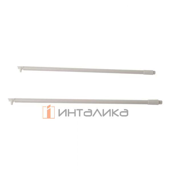 Комплект рейлингов круглых средних FIRMAX Newline, NL400, алюминий, белый – 2