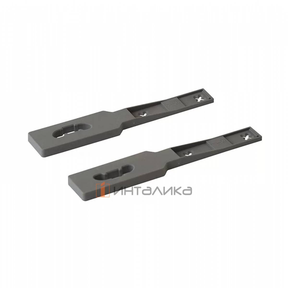 Комплект шаблонов FIRMAX для монтажа рейлингов на ящик Newline, пластик, серый
