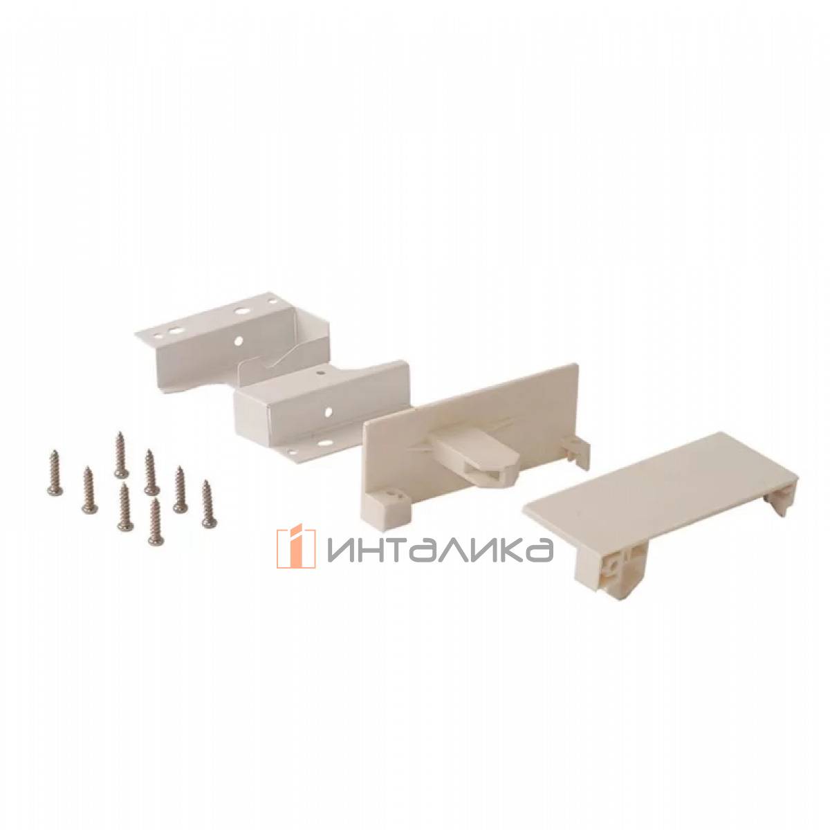 Комплект креплений FIRMAX для внутреннего ящика Newline, H84, белый (соединители передней панели, соединители задней стенки, заглушки, винты)