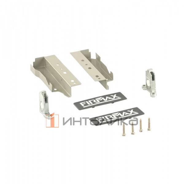 Комплект креплений FIRMAX для фасадного ящика Newline, H135, серый (крепления фасада, соединители задней стенки, заглушки, винты) – 1