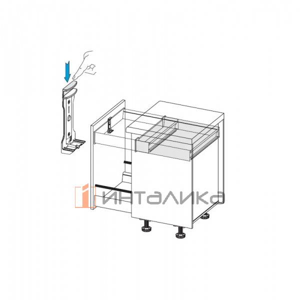 Ручка для внутреннего ящика Firmax Newline (комплект), серый – 3