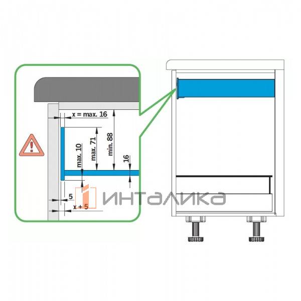 Ручка для внутреннего ящика Firmax Newline (комплект), белый – 5