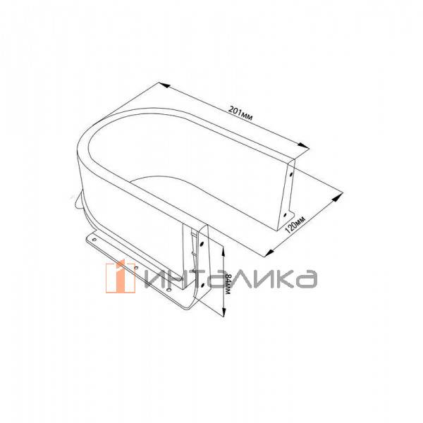 U-образная стенка для ящика FIRMAX Newline под мойку, серый – 6