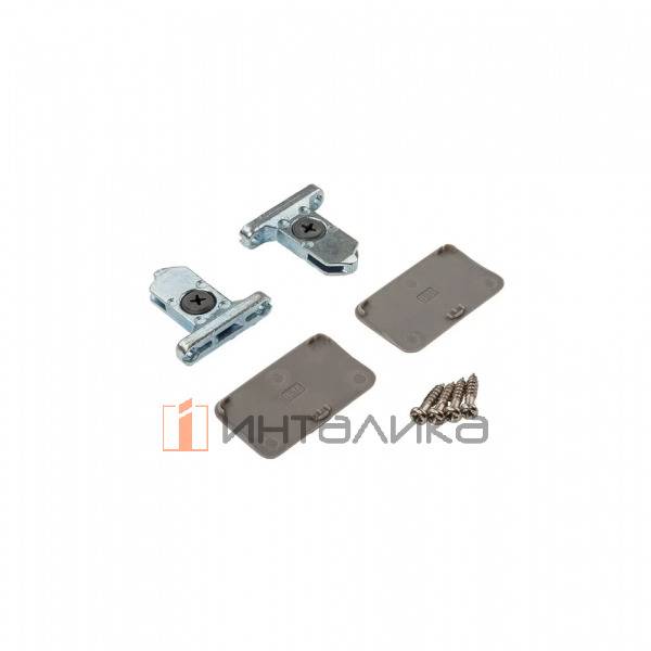 Комплект креплений FIRMAX для фасадного ящика Slimline, H89/121 (крепления фасада, заглушки, винты), кашемир – 2