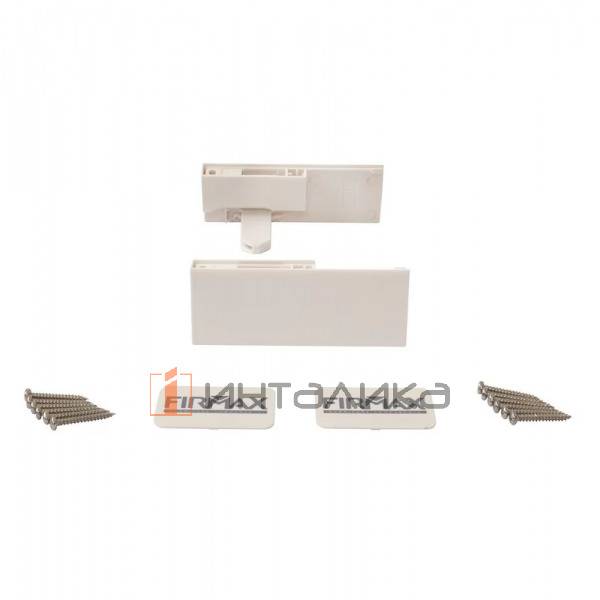 Комплект соединителей передней панели FIRMAX для внутреннего ящика Slimline, H89 (держатели передней панели, заглушки, винты) антрацит – 1