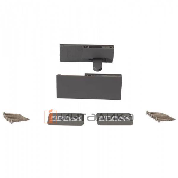 Комплект соединителей передней панели FIRMAX для внутреннего ящика Slimline, H89 (держатели передней панели, заглушки, винты) антрацит – 2