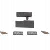 Превью Комплект соединителей передней панели FIRMAX для внутреннего ящика Slimline, H89 (держатели передней панели, заглушки, винты) антрацит – 2
