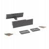 Превью Комплект соединителей передней панели FIRMAX для внутреннего ящика Slimline, H121 (держатели передней панели, заглушки, винты) антрацит – 3