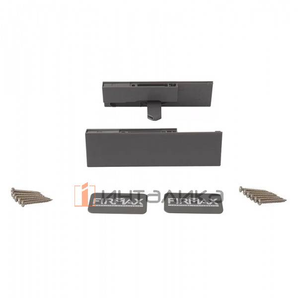 Комплект соединителей передней панели FIRMAX для внутреннего ящика Slimline, H121 (держатели передней панели, заглушки, винты) антрацит – 2