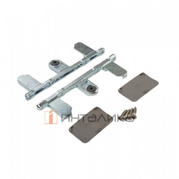Комплект креплений FIRMAX для фасадного ящика Slimline, H185 (крепления фасада, заглушки, винты), кашемир – 2