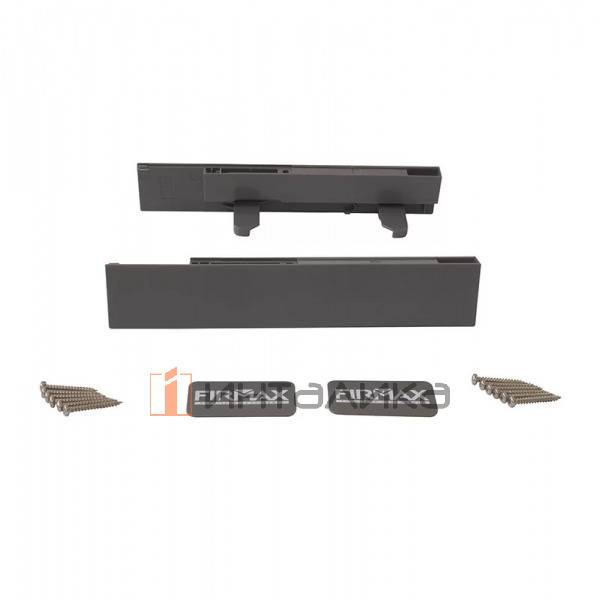 Комплект соединителей передней панели FIRMAX для внутреннего ящика Slimline, H185 (держатели передней панели, заглушки, винты) антрацит – 2