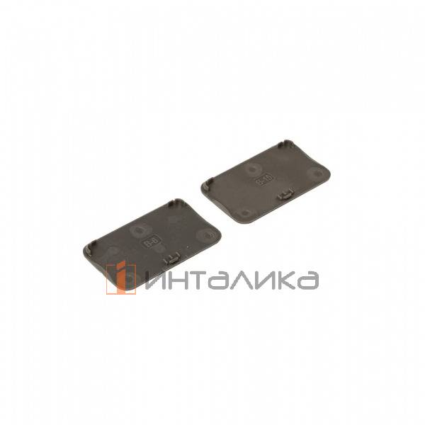 Комплект заглушек FIRMAX для ящика Slimline, без логотипа, пластик, антрацит – 2