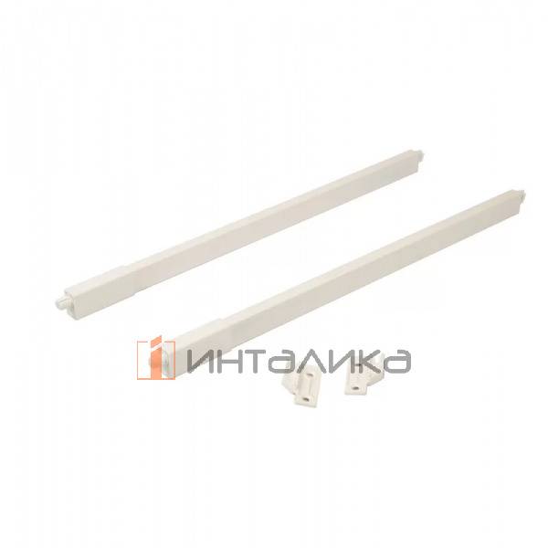 Комплект квадратных верхних рейлингов с креплениями FIRMAX Slimline, NL450, алюминий, перламутр – 1