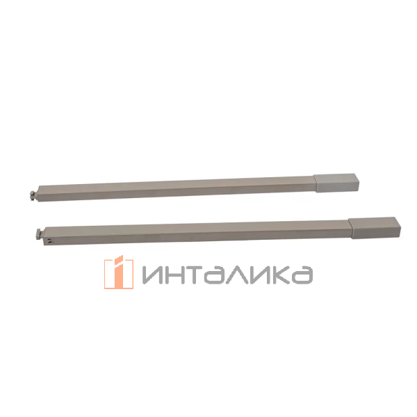 Комплект квадратных верхних рейлингов с креплениями FIRMAX Slimline, NL450, алюминий, кашемир – 1