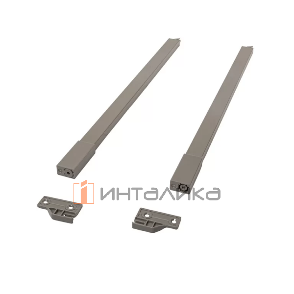 Комплект квадратных верхних рейлингов с креплениями FIRMAX Slimline, NL450, алюминий, кашемир – 2