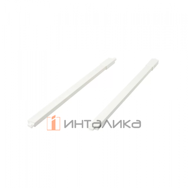 Комплект квадратных верхних рейлингов с креплениями FIRMAX Smartline, NL450, алюминий, белый – 3